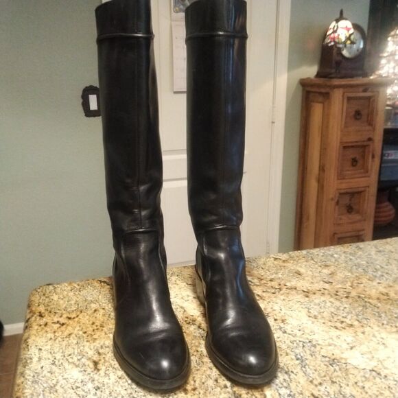 Franco Sarto Medium Leather Tall Zipper Boot Womens sz 7 M style 23487001 - Picture 12 of 12